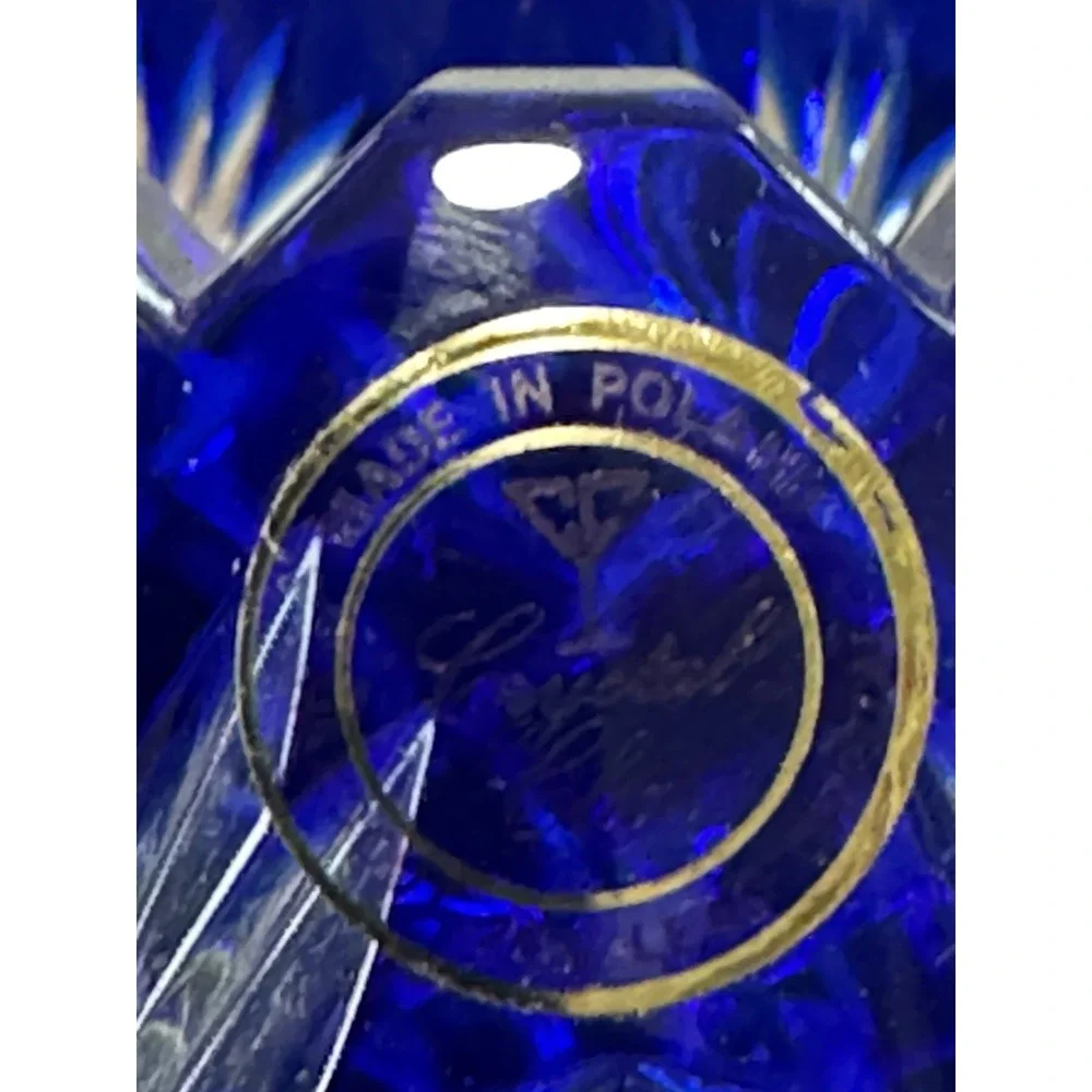 Cobalt Blue Crystal Bowl 5